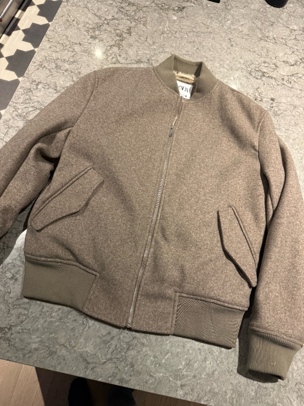 Zara COMBINATION BOMBER JACKET Medium